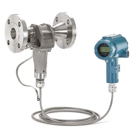 Rosemount 8800 reducer vortex flow meter remote transmitter configuration